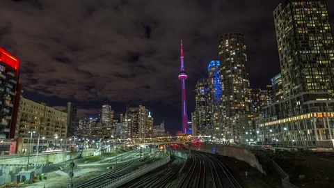 Toronto Skyline Timelapse Vidéo 73025988