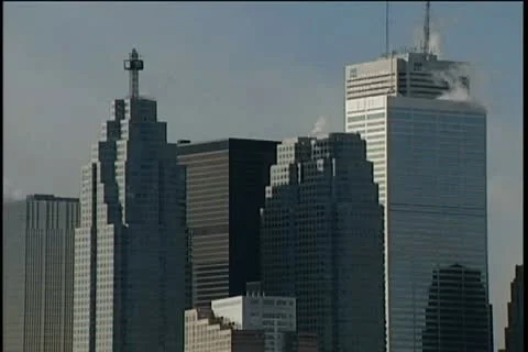 Toronto Skyline - winter Stock Footage 11131196