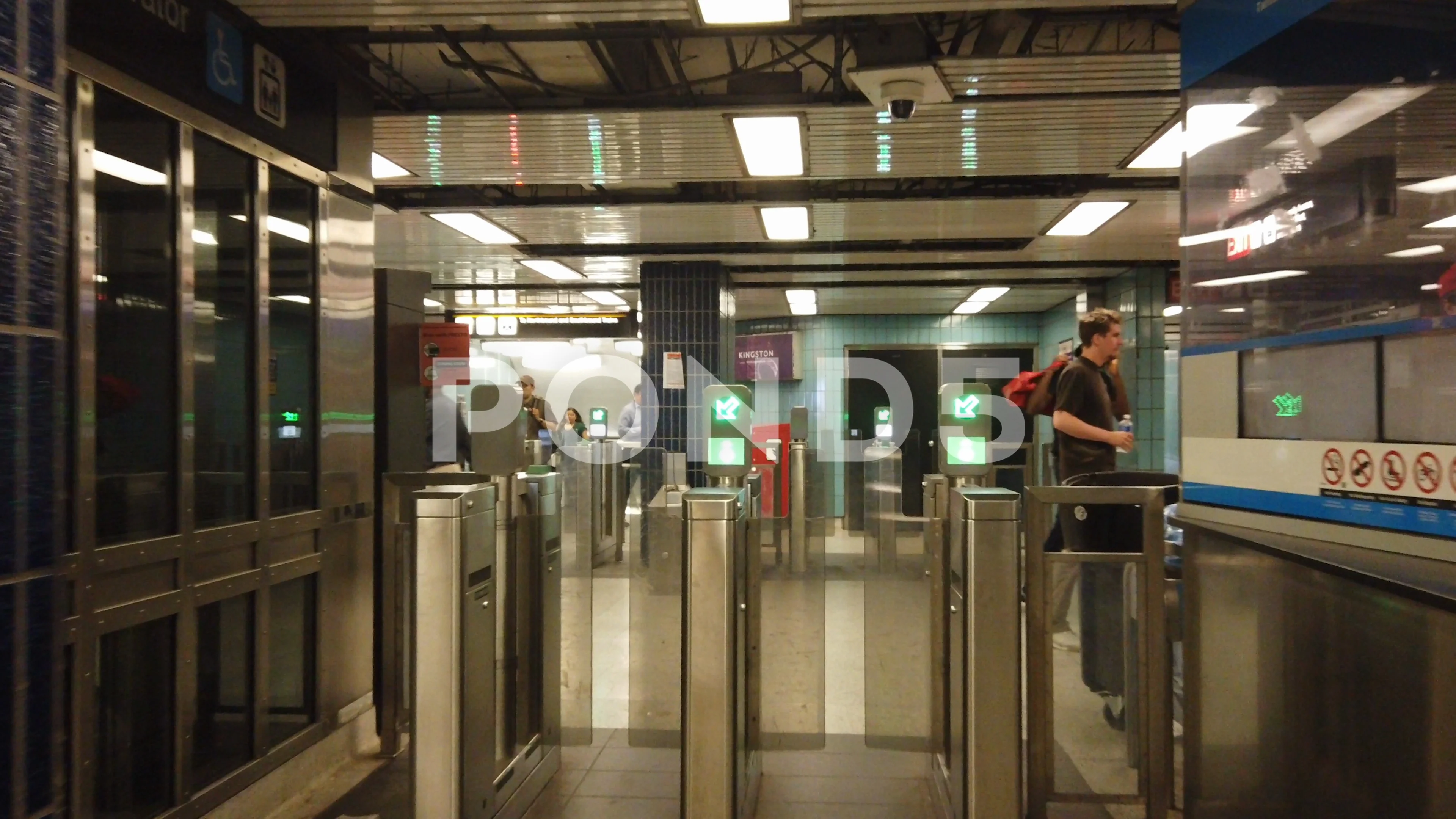 Toronto Subway turnstile Entrance - Metr... | Stock Video | Pond5