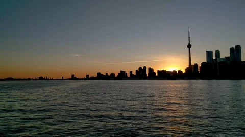 Toronto Sunset Stock Footage 91517774