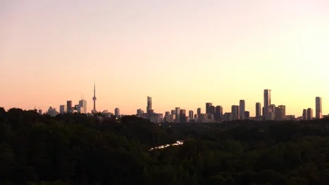 Toronto Sunset Skyline Time Lapse Sunset 스톡 동영상 72596404