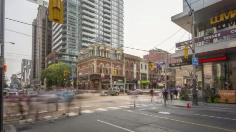 Toronto - TIFF Corner 4K Stock Footage 54402745