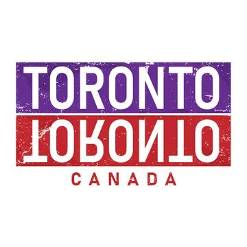 Toronto typography design vector, for t-shirt, poster and other uses Stock Illustration