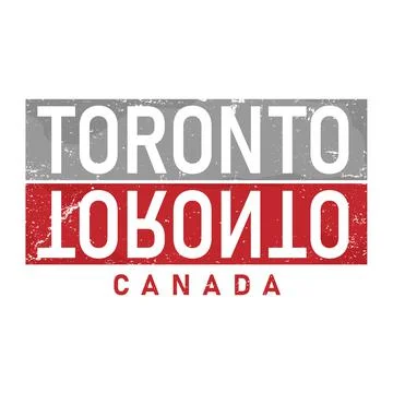 Toronto typography design vector, for t-shirt, poster and other uses Stock Illustration