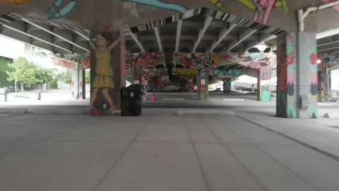 Toronto Underpass Park Stock Footage 143203333