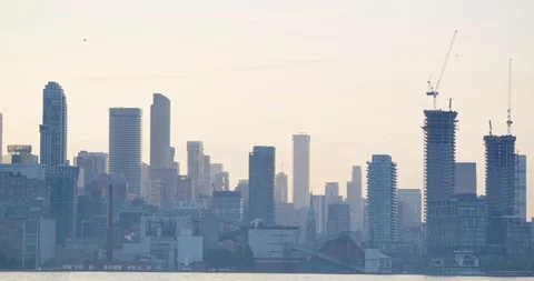 Toronto water front view Stock Footage 115077854