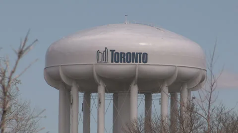 Toronto water tower Stock Footage 37827653