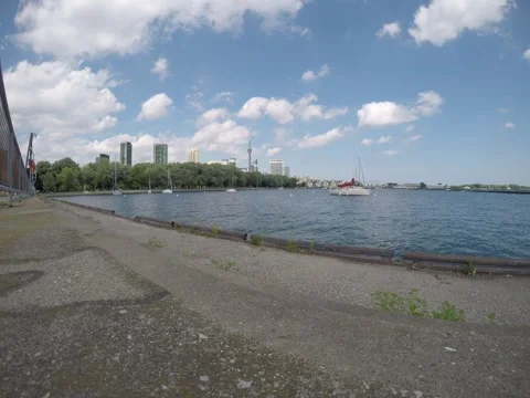 Toronto waterfront timelapse Stock Footage 137601372