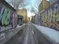 Toronto Winter Alley Graffiti 2 (2K) Web Footage