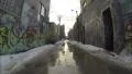 Toronto Winter Alley Graffiti 4 HD Footage