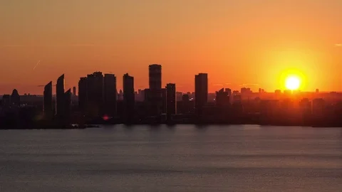 Toronto/Humber bay Sunset Timelapse 1080p Stock Footage