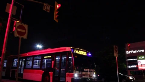 Toronto's TTC Bus Stock Footage 76400318