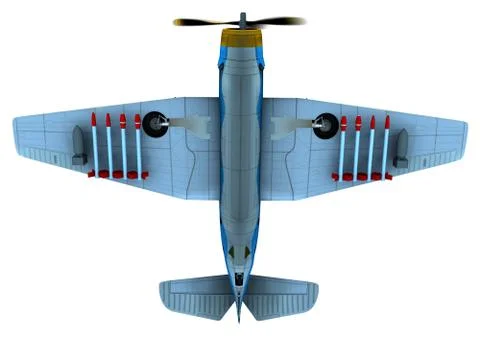Torpedo bomber Stock Illustration