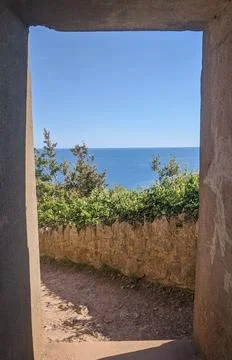 Torquay arch 库存照片