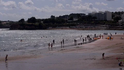 Torquay harbour seaside resort in Devon south England UK 4K Vídeo Stock 114657182