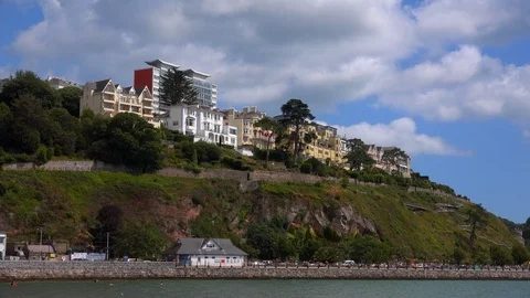 Torquay harbour seaside resort in Devon south England UK 4K Stock Footage 114658292