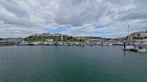 Torquay seafront and harbour 스톡 동영상 281493224