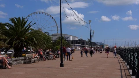 Torquay seaside resort in Devon south England UK 4K Video stock 114643288