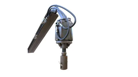 Torque head for helical piers piling, isolated cg Stock Illustration