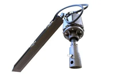 Torque head for screw piers driver, isolated digital Stock Illustration