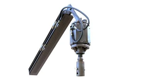 Torque head for screw-piles piling - isolated cgi Stock Illustration