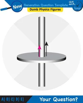 Torque physics example diagram Stock Illustration