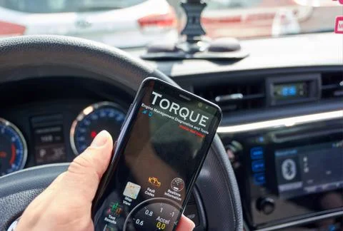 Torque PRO android app Stockfoto's