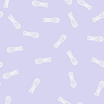 Torque wrench line vector seamless pattern 스톡 일러스트