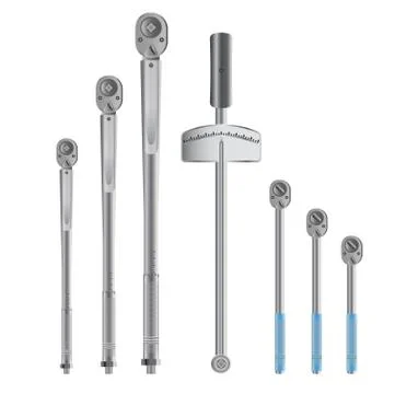 Torque wrenches isolated on white background Stock Illustration