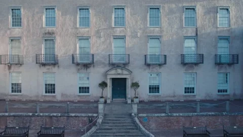 Torre Abbey from a drone, Torquay, Devon, England, Europe 動画素材 194371538