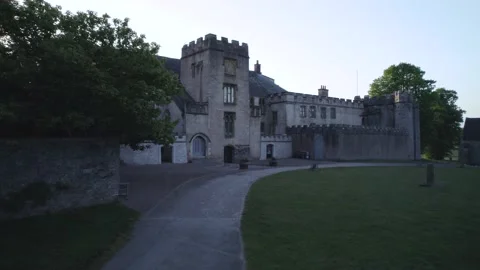 Torre Abbey from a drone, Torquay, Devon, England, Europe Stock Footage 194398168