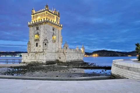 Torre de belém (belém tower) of lisbon, portugal 写真素材