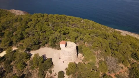 Torre de Campanitx (Torre d'en Valls) in Ibiza, Spain Stock Footage 225890089