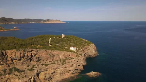 Torre de Campanitx (Torre d'en Valls) in Ibiza, Spain Stock Footage 225890168