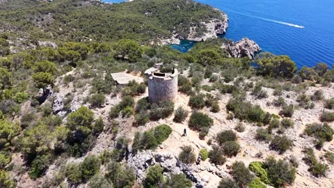 Torre de Cap Andritxol around 库存影片 343573814
