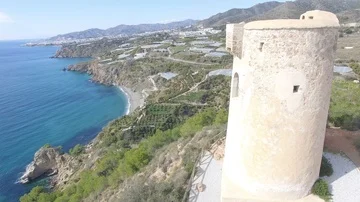 Torre de maro nerja_Footagedrone Video stock 85707951