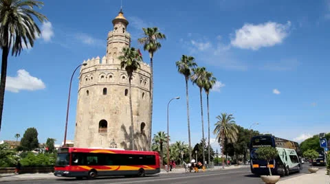 Torre de Oro Stock Footage 23723169