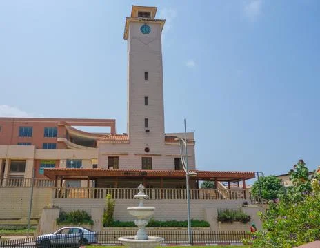 Torre de reloj in Bata Stock Photos