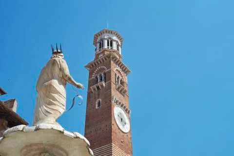 Torre dei Lamberti Stock Photos