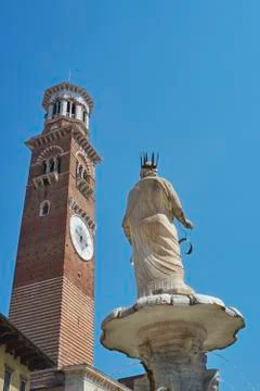 Torre dei Lamberti Stock Photos