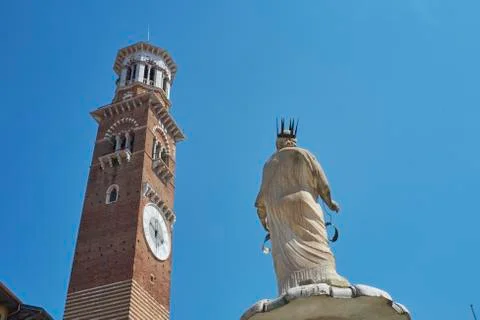 Torre dei Lamberti Stock Photos