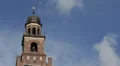 Torre del Filarete Iconic Historic Central Clock Tower Sforzesco Castle Milan HD Footage