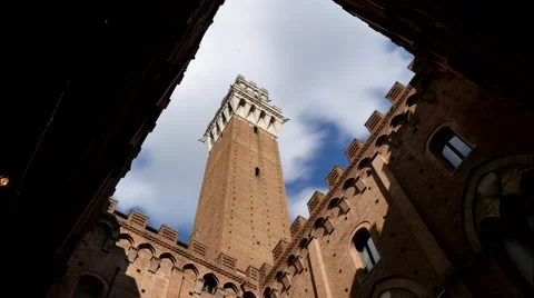 Torre del Magia, Siena, Tuscany, Italy (time lapse) Stock Footage 43011553