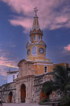 Torre del Reloj Cartagena de Indias Colombia Stock Photos