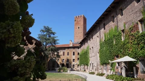 Torre dell’Osservatorio Watchtower of the Palazzo del Territorio in Vicenza Stock Footage