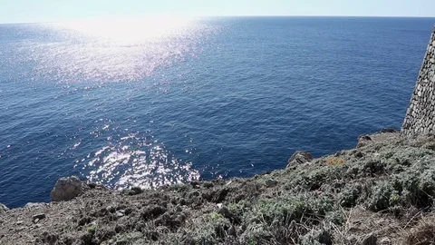 Torre Minerva a Punta Campanella Stock Footage 125950787