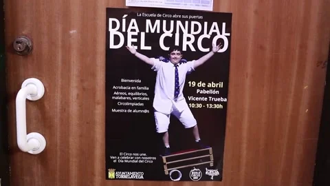 Torrelavega marks World Circus Day, Torrelavega, ES - 17 Apr 2026 Stock Footage 332907809