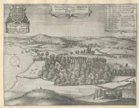 TORRENSIS olim ABBATIS in Com Devon: nunc in Ruinis prospectus. Author(s):... Stock Photos