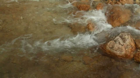 Torrent flowing water Stock Footage 371364