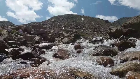 Torrent mountain river Video stock 79675506